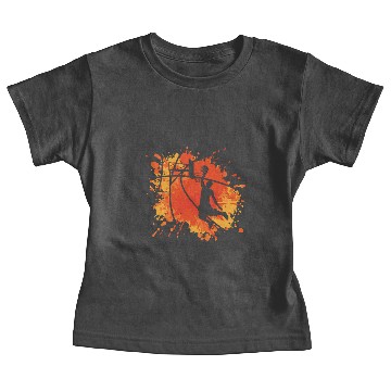 Discover Basketball Cool Dunk MVP Player Slam Orange Retro Baby Tees