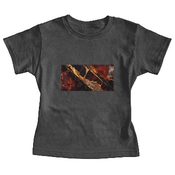 Discover Copper Black Gold Red Granite Pattern Baby Tees