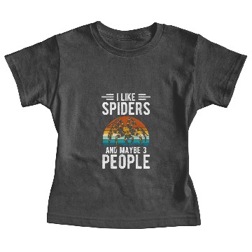 Discover Spiders Crawling Black Widow Baby Tees