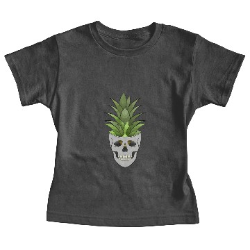 Discover pineapple skull Baby Tees