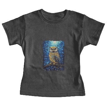 Discover Owl Starry Night Baby Tees
