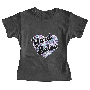 Discover Yard Sales paisley heart Baby Tees