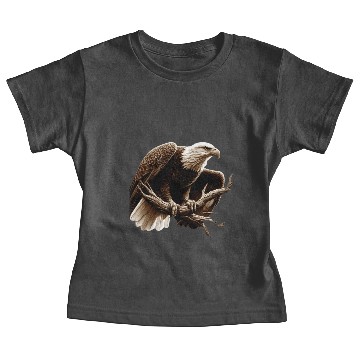 Discover Standing Bald Eagle Baby Tees