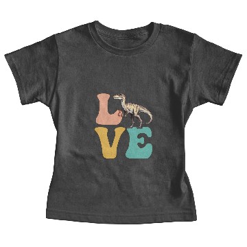 Discover LOVE Velociraptor Dinosaur Baby Tees