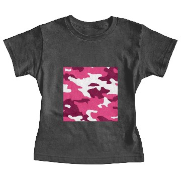 Discover Pink Army Camo Pattern Baby Tees