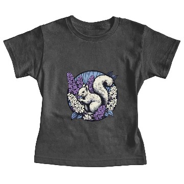 Discover Lilac Squirrel Baby Tees