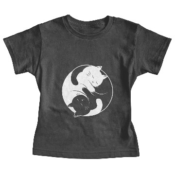 Discover Ying Yang cat Baby Tees
