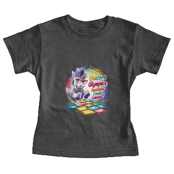 Discover "Unicorn Olympics: Rainbow Dash Edition!" Baby Tees