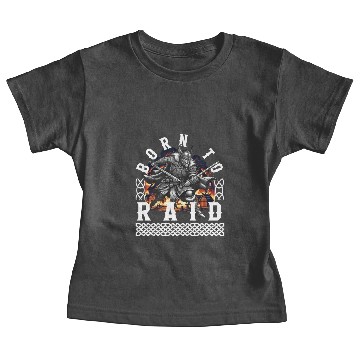 Discover Vikings Baby Tees, Born To Raid Viking Warrior