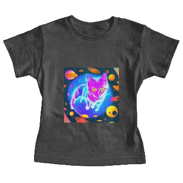 Discover Cats in Space Baby Tees