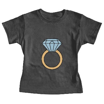 Discover Diamond Gemstone Ring Vector 3 Colors Baby Tees