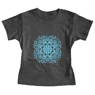 Discover Blue floral lace pattern Baby Tees