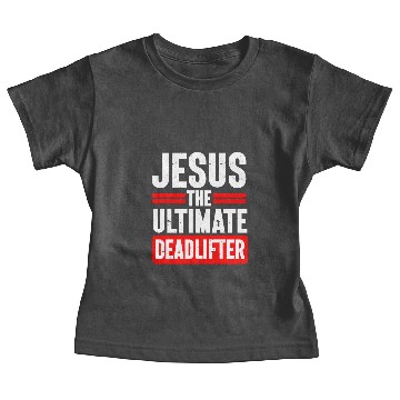 Discover Jesus Ultimate Deadlifter Workout Christian Gym Baby Tees