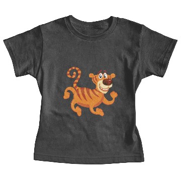 Discover Running Cartoon Tiger Baby Tees