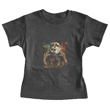 Discover Ball Python Snake Howling Moon Baby Tees