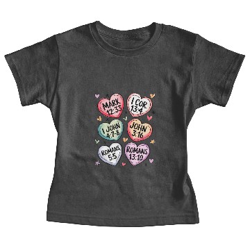 Discover Bible Verse Heart Baby Tees | Valentine's Day Gift