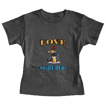 Discover LOVE IS RIGHT HERE Baby Tees