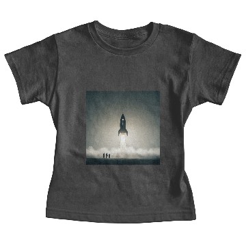 Discover Ethereal Misty Forest Scene Baby Tees