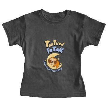 Discover Too Tired To Talk Sloth on Moon Baby Tees