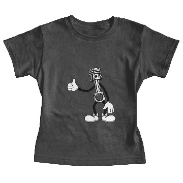 Discover Happy Piston Cartoon Baby Tees