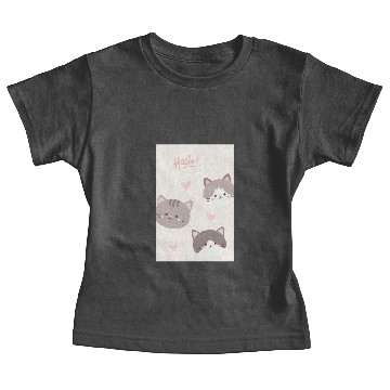 Discover Cute Kittens Hello Spring Design Baby Tees