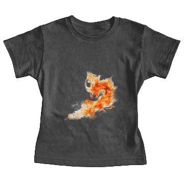Discover flames dragon 3D Baby Tees