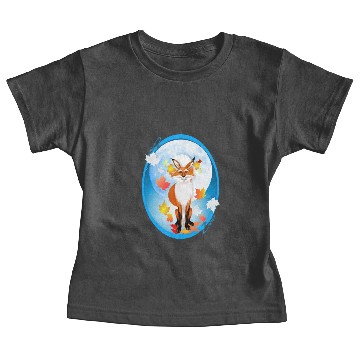 Discover Fall Fox and Wolf Moon-2 Baby Tees
