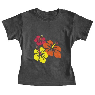 Discover hibiscus triple Baby Tees