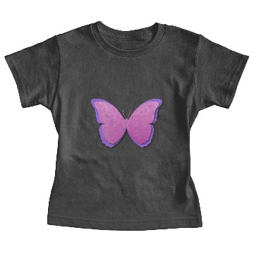 Discover Purple Damask Butterfly Baby Tees