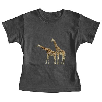 Discover Giraffe two side by side Baby Tees