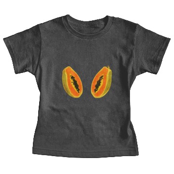 Discover papaya fruit cut half - digital Baby Tees