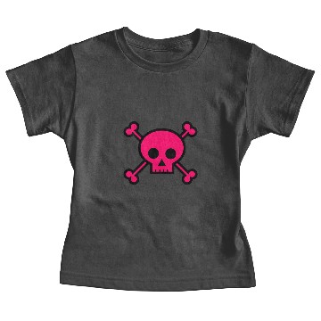 Discover Pink Skull and Crossbones Baby Tees