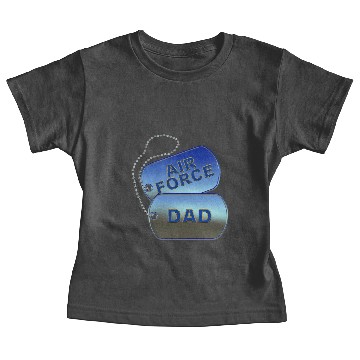 Discover Air Force Dad Dog Tags Baby Tees