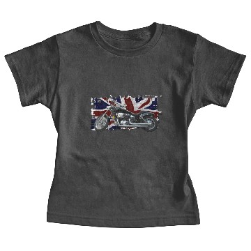 Discover UNION JACK FLAG & MOTORBIKE Baby Tees