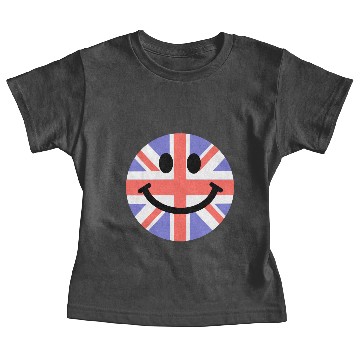 Discover British Flag Smiley Face Baby Tees