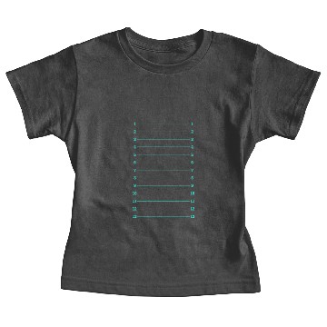 Discover Hair Length Check -Teal Print Baby Tees