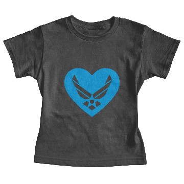 Discover Air Force Heart Baby Tees
