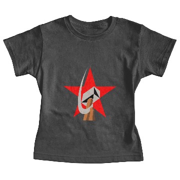 Discover hammer and sickle in star Baby Tees