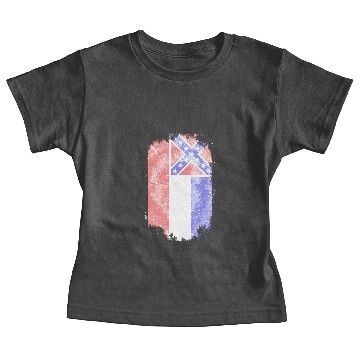 Discover Mississippi vintage flag Baby Tees