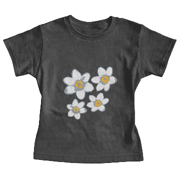Discover pattern design flower beautiful daisy flower butte Baby Tees