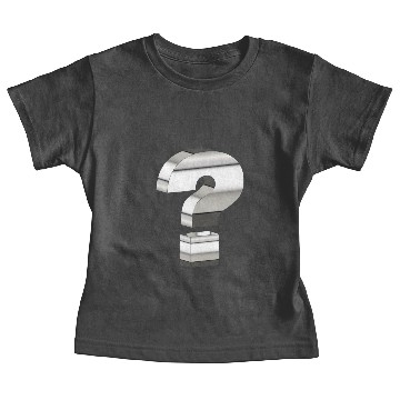 Discover Reflective Chrome 3D Question Mark Baby Tees