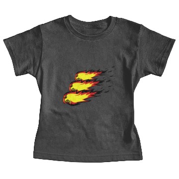 Discover Fire flame fireball formation agro Baby Tees