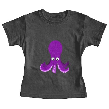Discover Cartoon Octopus 2 Baby Tees