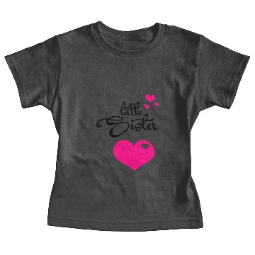 Discover Little Sister with Cute Hearts Baby Tees