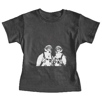 Discover Funny cat astronauts looking at a laser pen Baby Tees
