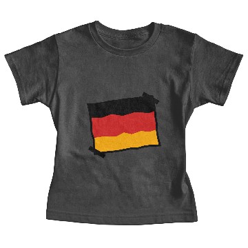 Discover paper note glued Germany nation black red gold fla Baby Tees