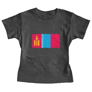 Discover mongolia country flag symbol name text Baby Tees
