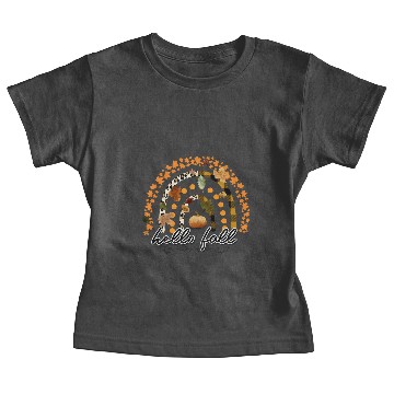 Discover Leopard Hello Fall Baby Tees