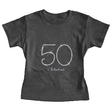 Discover Faux Rhinestone 50th Birthday Baby Tees