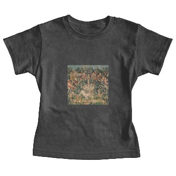 Discover The Unicorn Hunt Tapestry Baby Tees